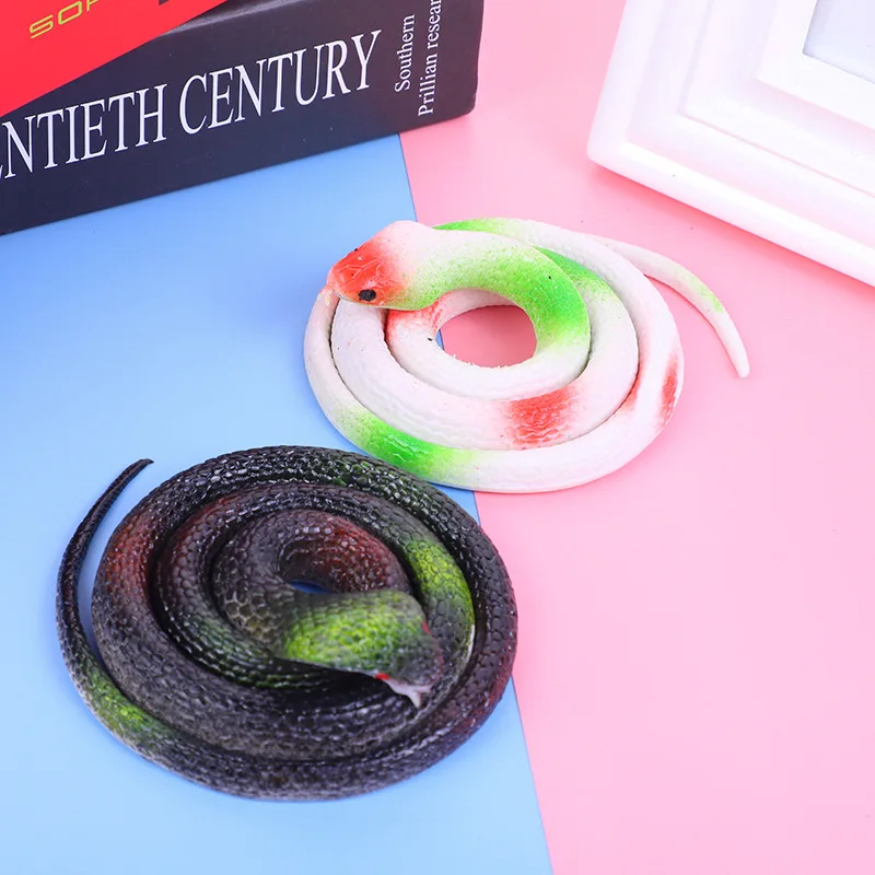 Wholesale Children Soft Plastic 75CM Trick Scary Funny Props Simulation Snake Toy