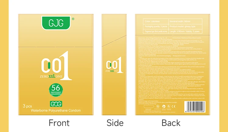 latex condom Polyurethane high-grade condom foreign trade section 001 ultra-thin water-based condoms