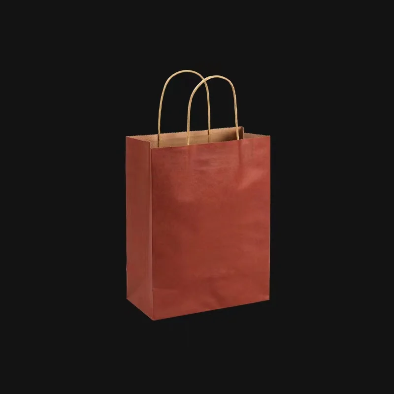 Оригинальные производители, биоразлагаемый упаковочный пакет, коричневые подарочные пакеты из крафт-бумаги на шнурке с вашим собственным логотипом