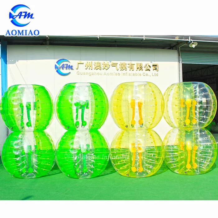 Transparent inflatable sumo body bubble soccer ball adult bumper ball for sport game