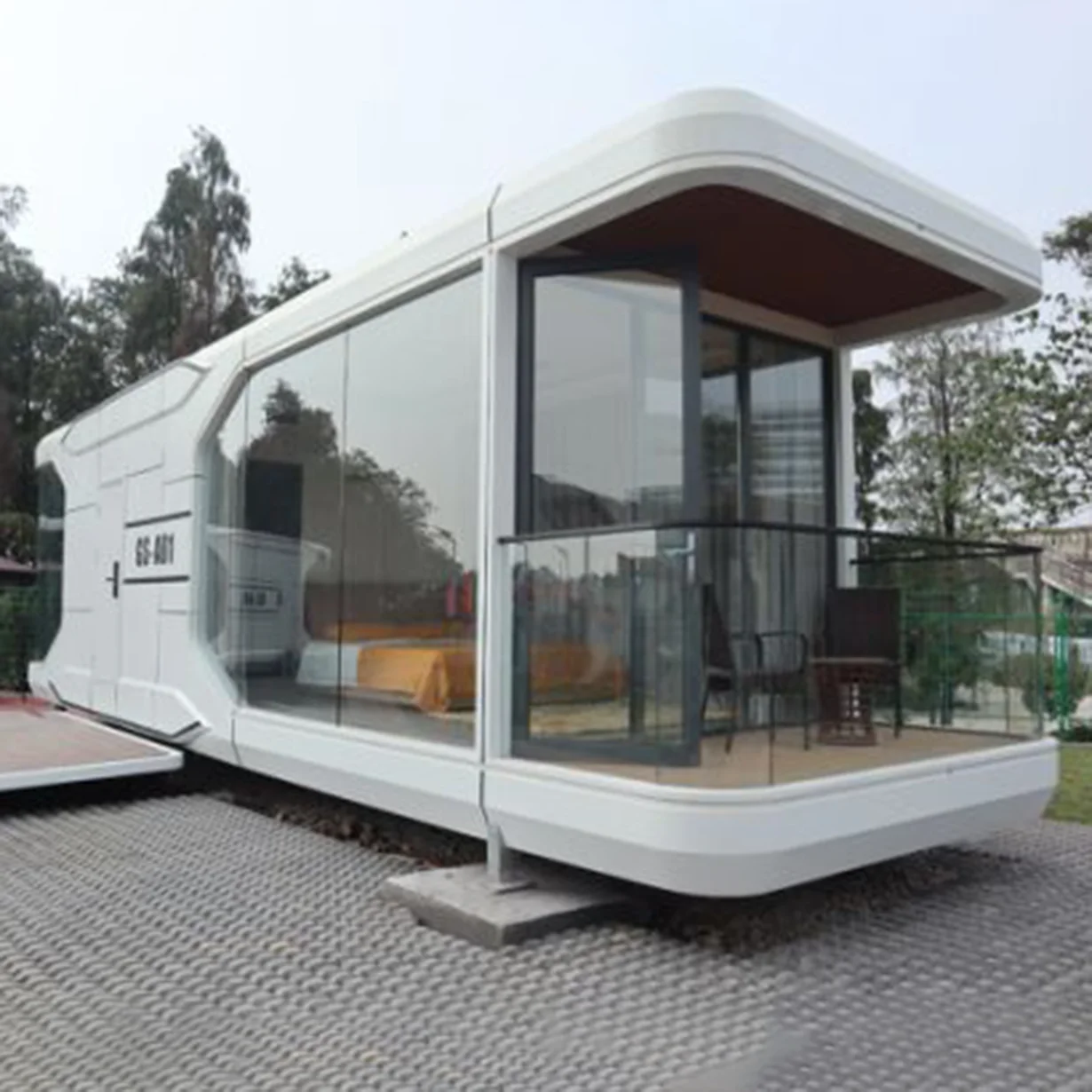 Hot Sale Luxury Modular Ready Made Tiny House Prefabricated Space Capsule House With Toilet
