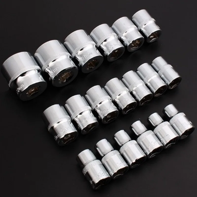 CR-V 8-32mm 1/2' Mirror Hexagon Socket Wrench Internal Hollow Threaded Wrench Socket