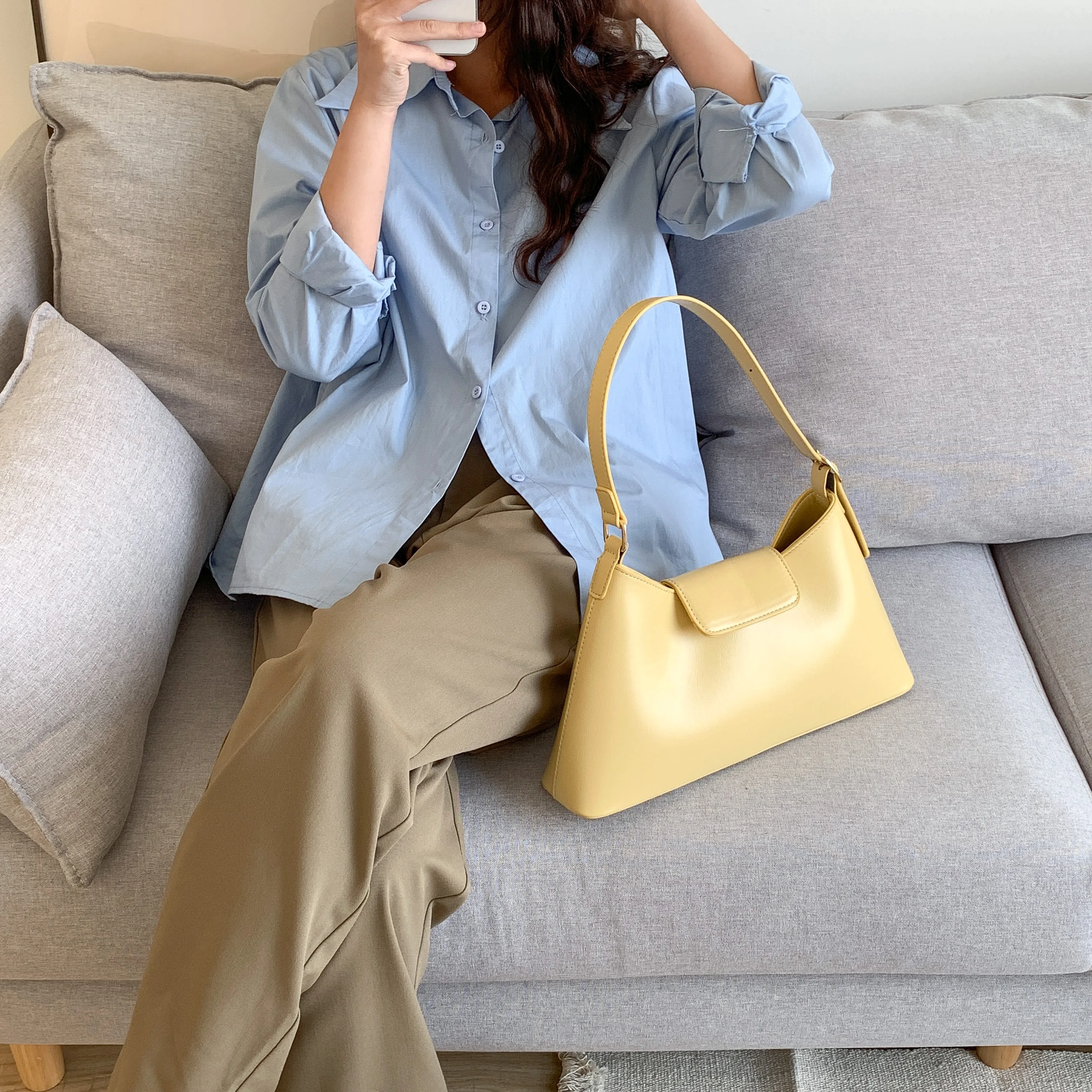 wholesale trendy armpit shoulder bag fashion temperament new retro handbag daily casual armpit hobo bag for women