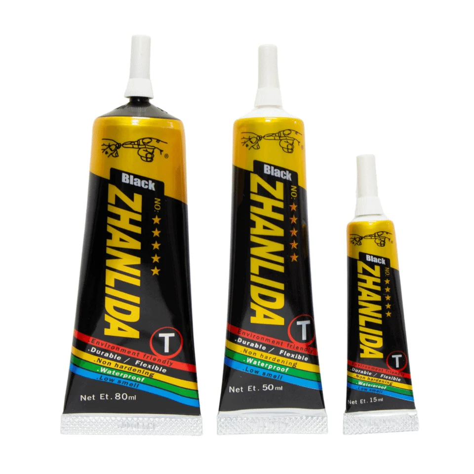 Zhanlida T 15ml Glue Multipurpose High Bonding Strength Black Liquid Contact Adhesive Mobile Phone Repair Glue