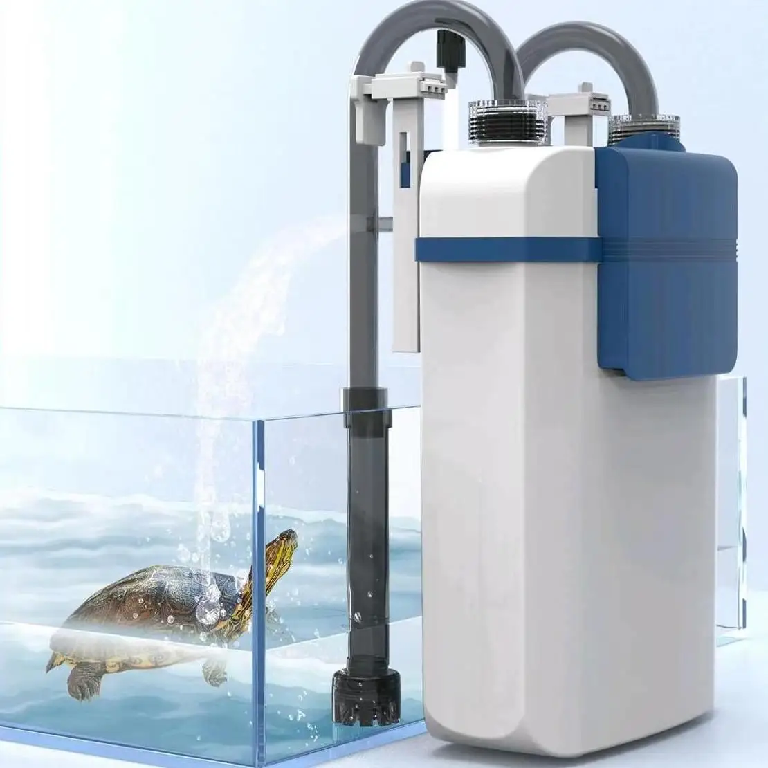 SUNSUN External Sponge Koi Fish Tank Filter Electric 3 in 1 Hang on Box Bio Aquarium Filter With Oil film processor Wholesale