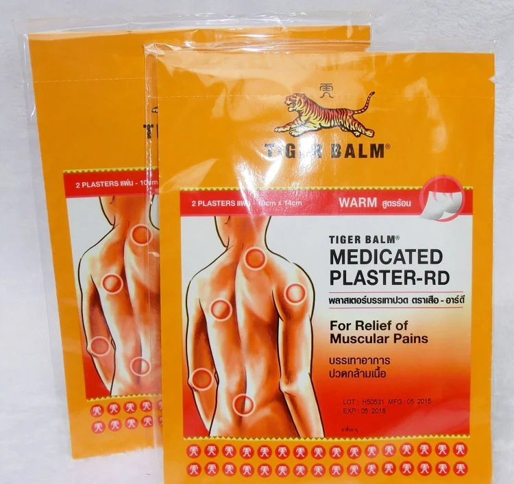 Tiger Patch Fast Quick Effective Hot Warm Heat Relief Pain for Knee Joint Back Pain Relief tiger Plasters