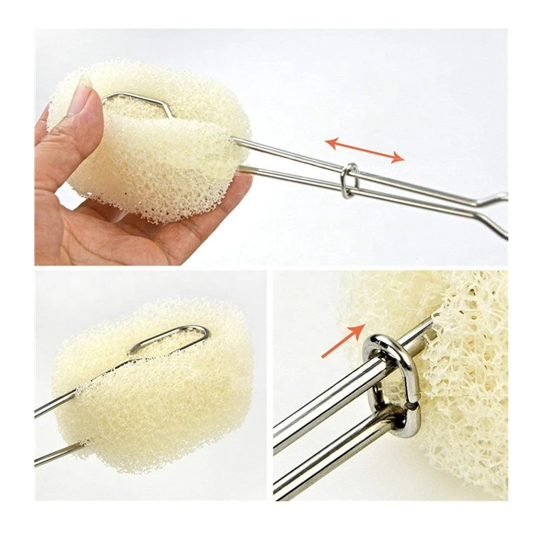 Wholesale White Black Sponge Cup Bottle Clean Brush