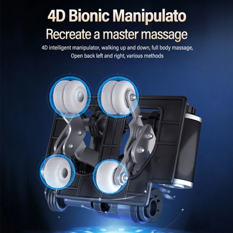 4D Infrared Heating LCD Electric Intelligent Full Body Salon Spa 0 Gravity Luxury Massage Chair