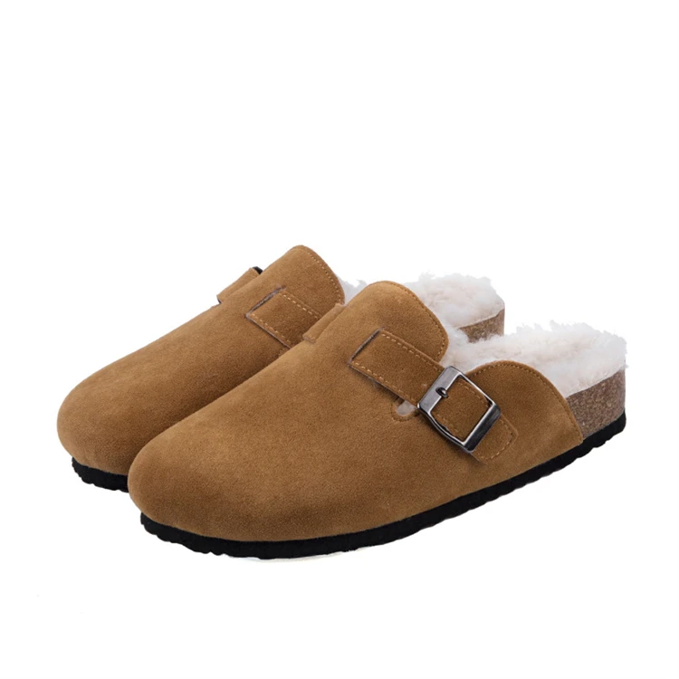 2021 Warm Ladies Fuzzy Plush Indoor Slides Slippers Fluffy Furry Slippers