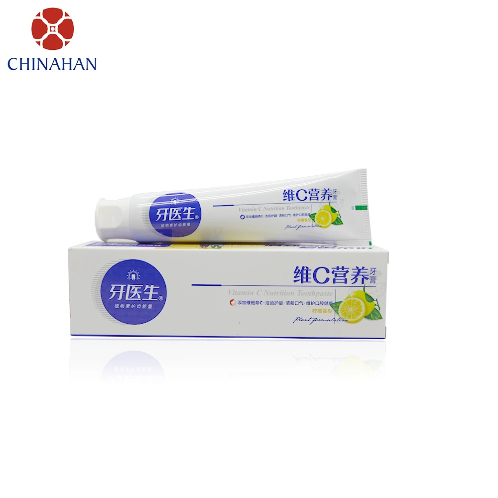 Organic lemon vitamin C herbal  toothapste