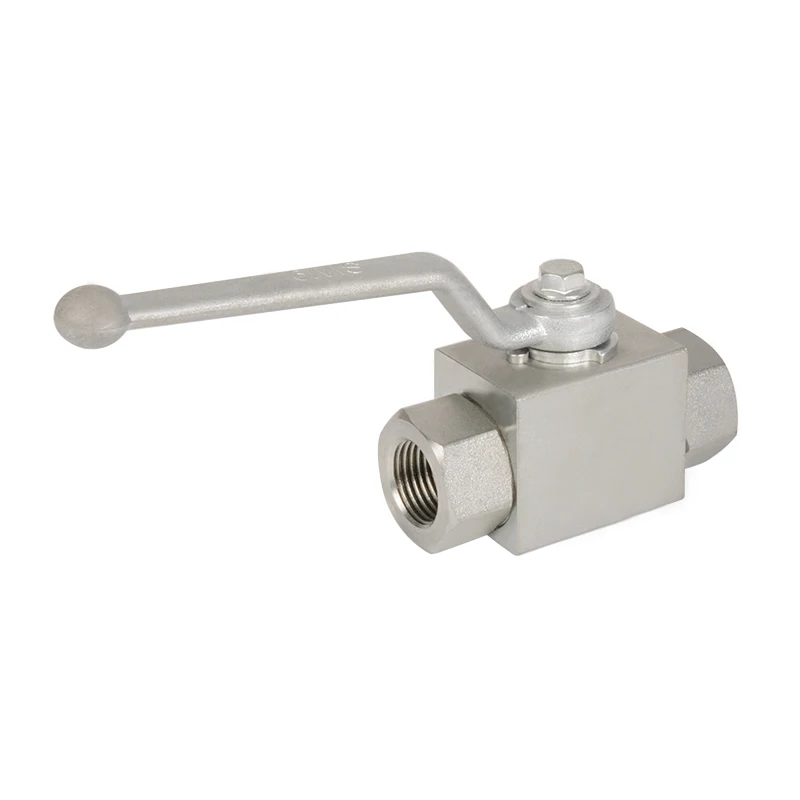 Galvanized Carbon Steel High Pressure Female Thread 3 way Ball Valve with Fixing Holes NPT/BSPP/BSPT