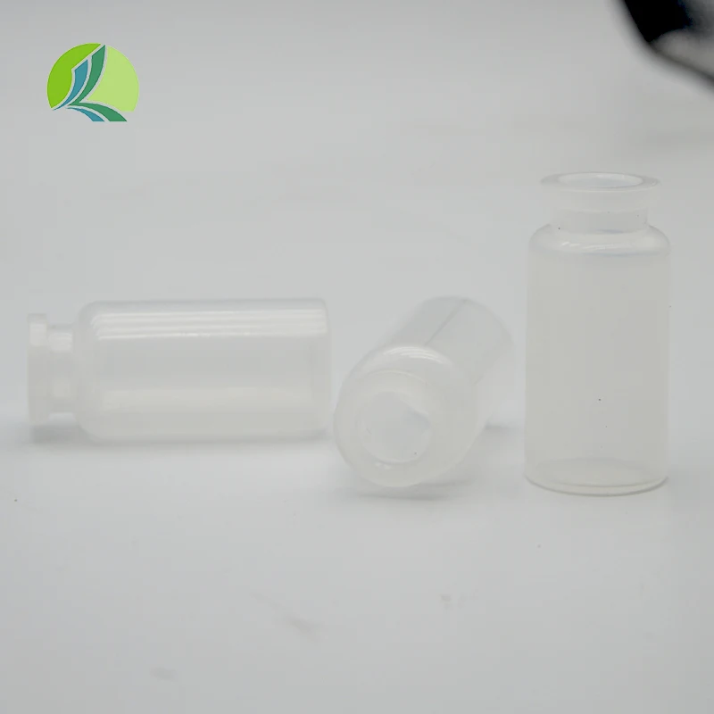 10ml PP HDPE White Vaccine Injection Bottles with Rubber Stopper Screen Printing for Veterinary Animal Chemical Liquid Storage