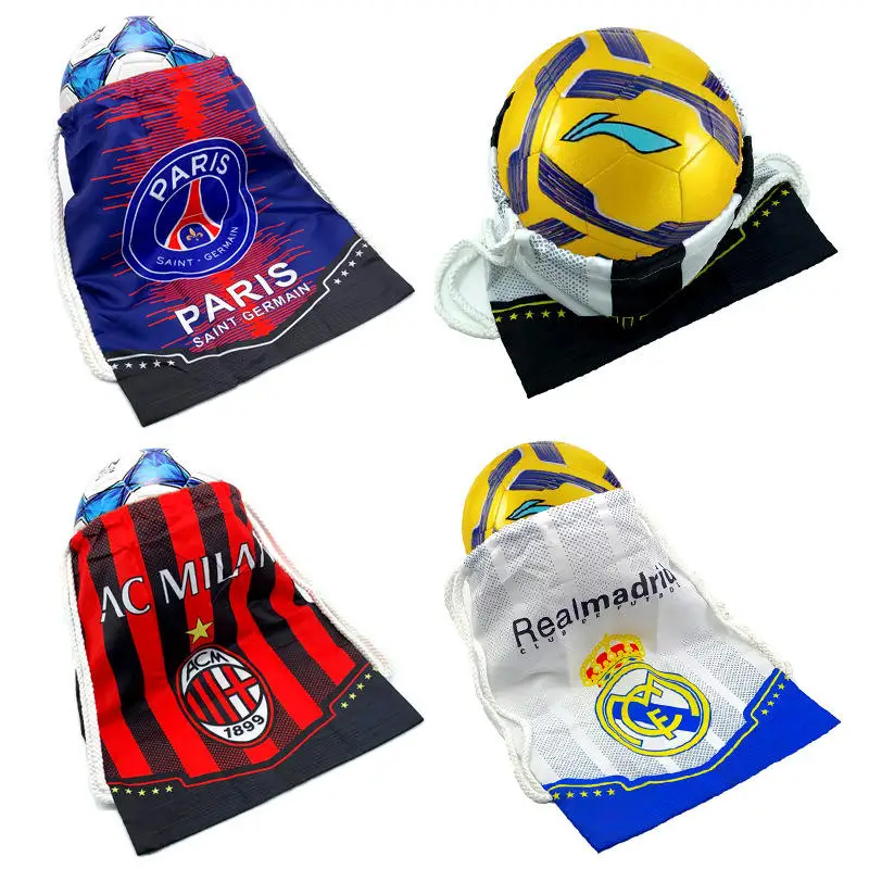 Personalized Logo Logo Coloful Printing Backpack Bag Soccer Team Football Bag Draw String Backpack Bags