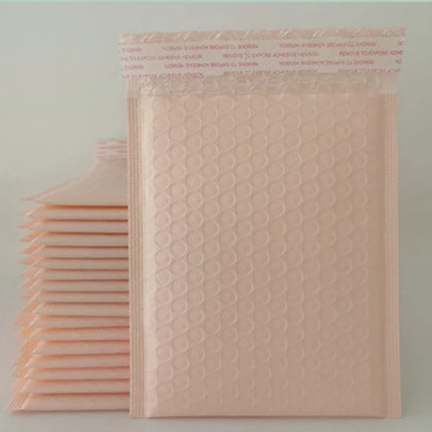 Pink Custom Logo Courier Mailing Bag Biodegradable Recycled Plastic Shipping Envelope Mailer Bag