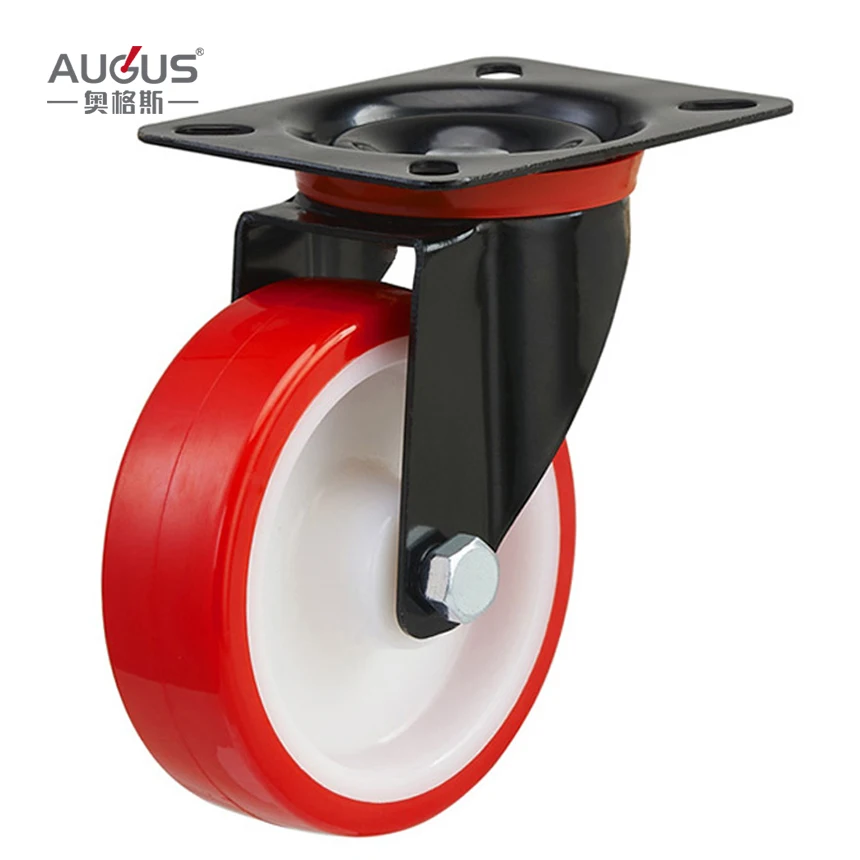 4 inch moving trolley wheel industrial swivel polyurethane caster wheel