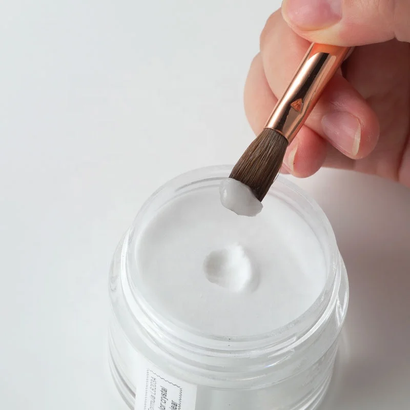 Aokitec private logo 2 in 1 colored crystal clear polvo acrilicos slow setting sculpting acrylic powder nail art