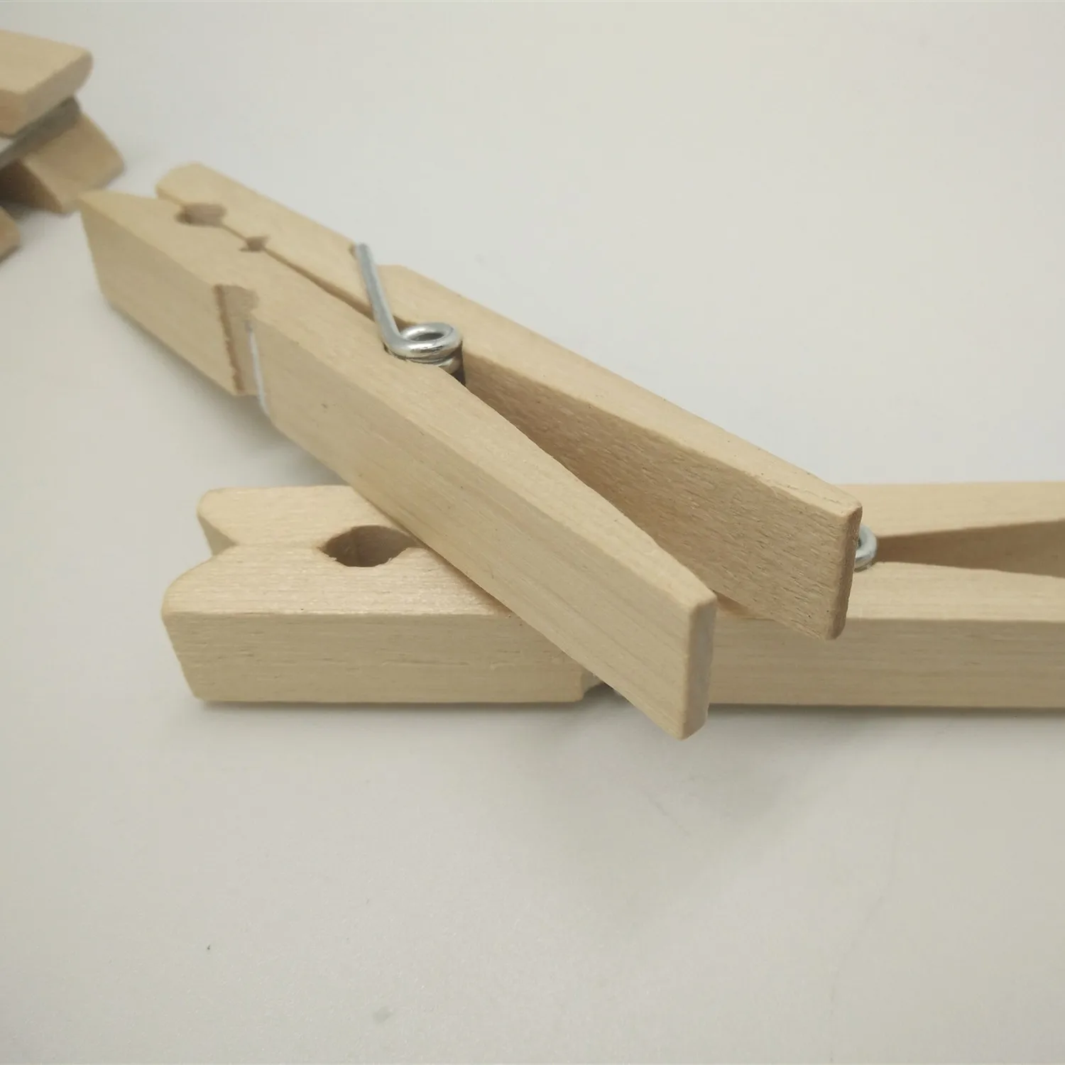 Large decorative clip birch wood clothespin 10cm big wooden clothes pegs spring pins