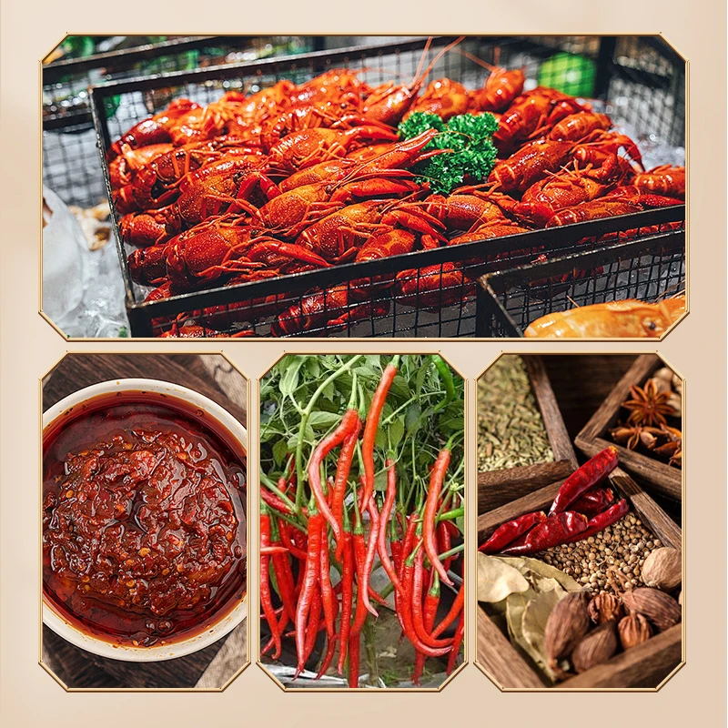Factory Halal Food Garlic Mild Spicy Sauce Seasoning Condiments Chili Sauce Spicy Condiments Flavor Crayfish Seasoning