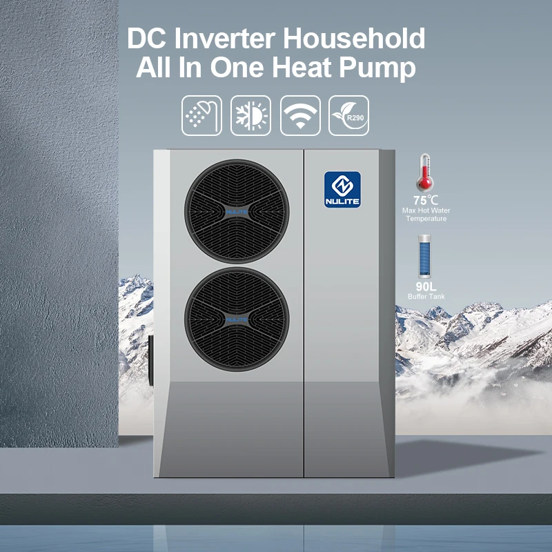 2024 New products high COP inverter R290 heat pump monoblock 8kw 12kw evi air source heat pump R290