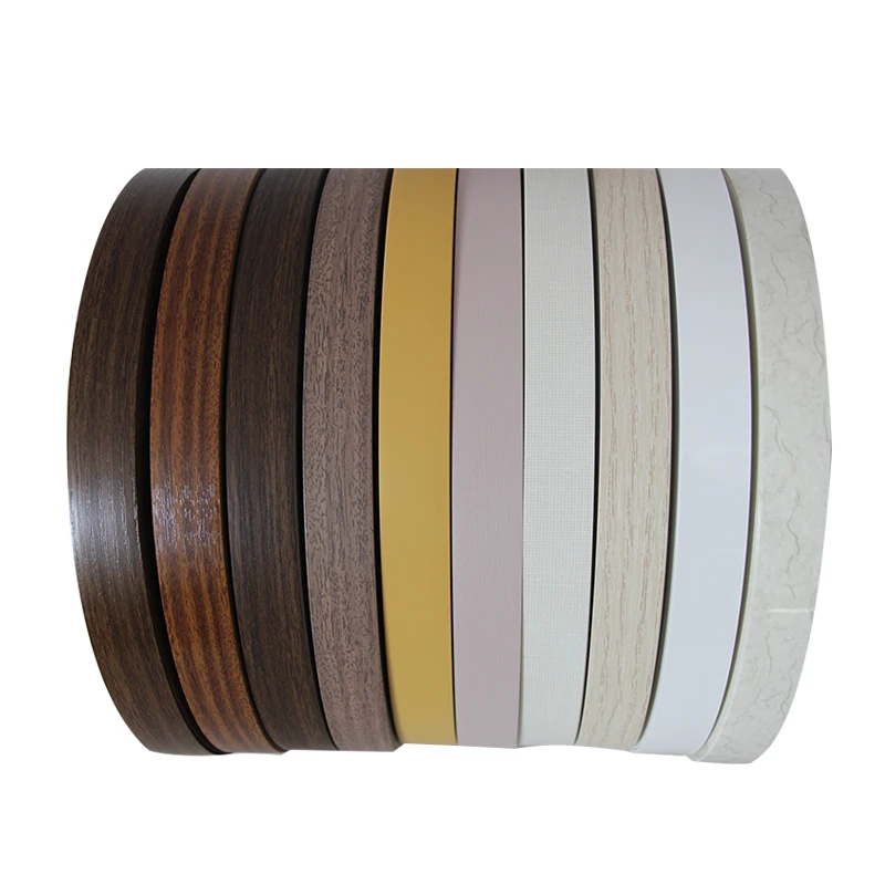 PVC  Edge Banding Solid Color furniture board trimming the same color plastic wrap edge strip