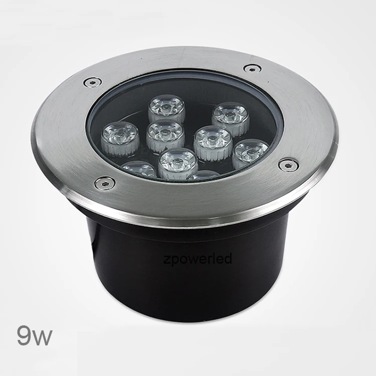 DMX color change rgb 9w outdoor garden underground lighting led inground light