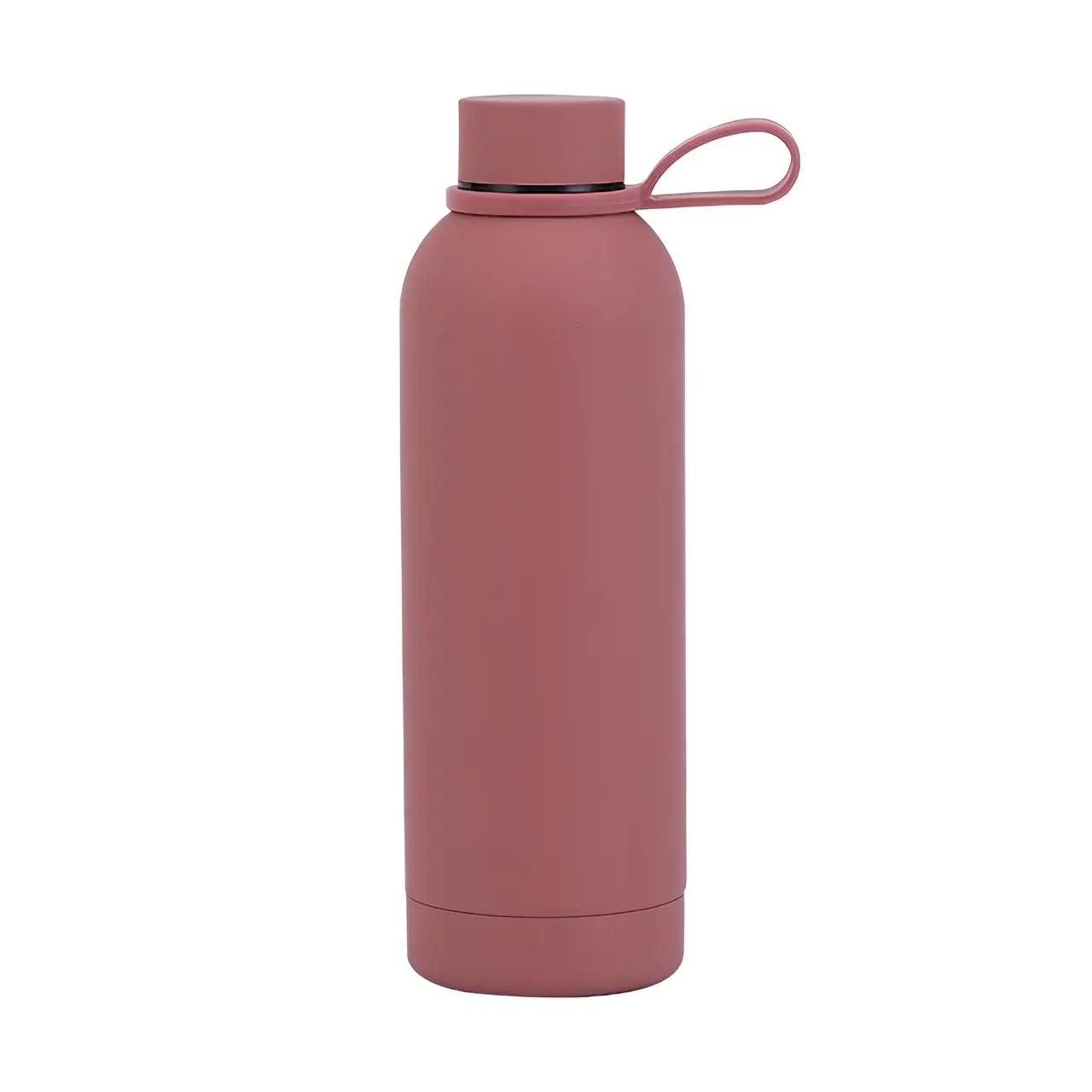 Custom Logo Double Wall Insulated Stainless Steel Water Bottle 500ml Aqua Flasks Tumbler Vacuum Thermoses with Silicone Handle