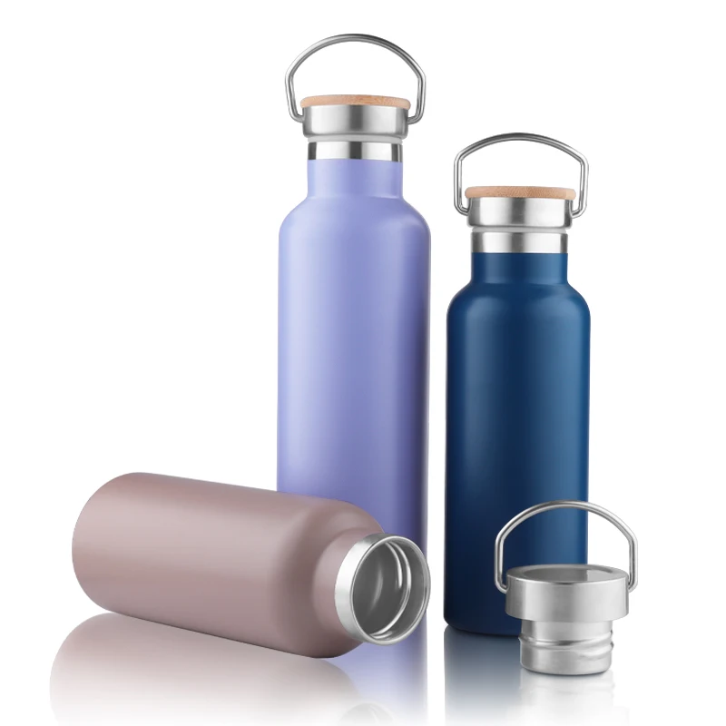 750 ml Double Wall Thermal Vacuum Gym Insulated Drink Water Bottle Stainless Steel With Logo For Gym