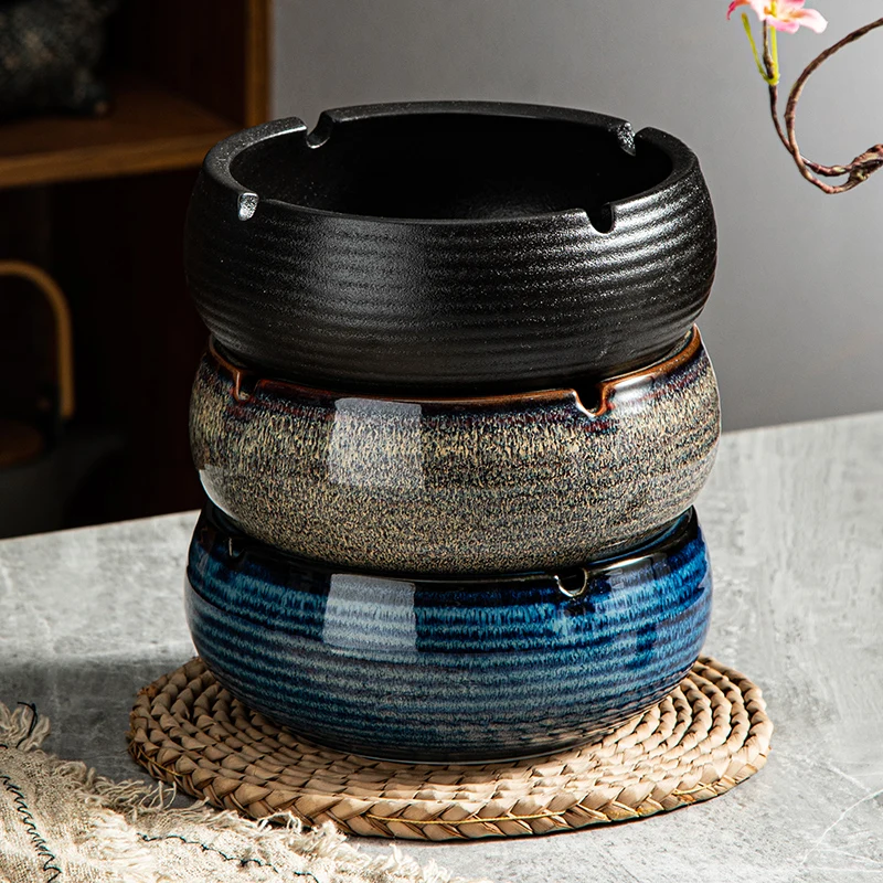 Fashion design modern home restaurant hotel custom ceramic porcelain smoking ashtrays ceramic ashtray
