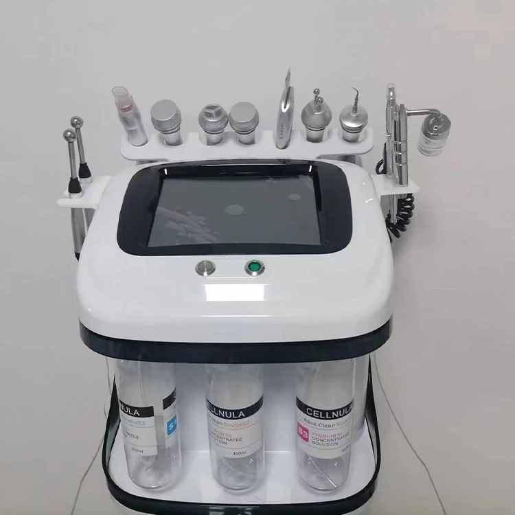 Black Pearl Skin Eye Management Multifunctional Hydro Dermabrasion Machine Aqua Peeling Skin Rejuvenation Oxygenated Facial Care