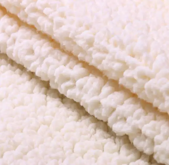 Wholesale Hot selling New Colour Super Soft Warm solid  100% polyester Sherpa  fabric