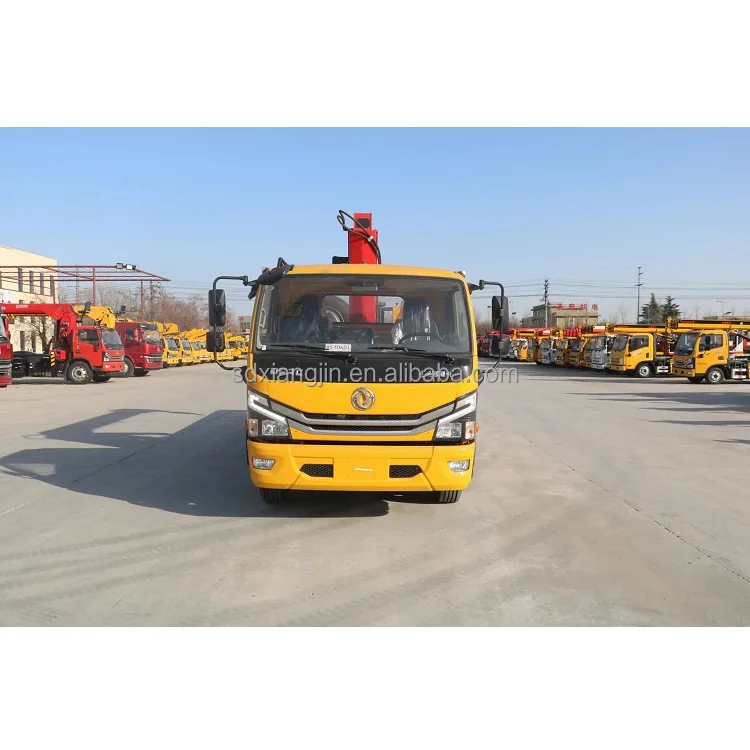 China 8 Ton 16 Ton Straight Arm 10ton 12ton 15ton Telescopic Boom Crane Truck Mounted Cranes with Remote Control