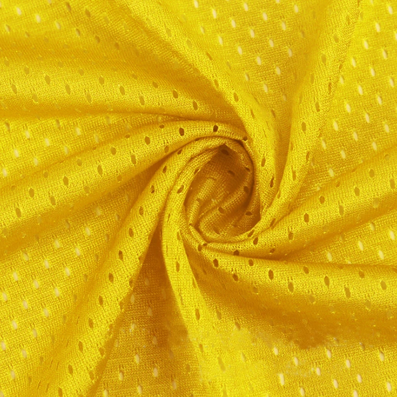 Low Elasticity 75D 120gsm Dyeing Polyester Mesh Fabric Wicking Knitted Fabric For Sport Garment Rapido Lining