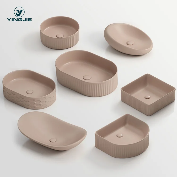 lavabo vessel vanity sink round washroom basin hand rectangular white color art wash basin