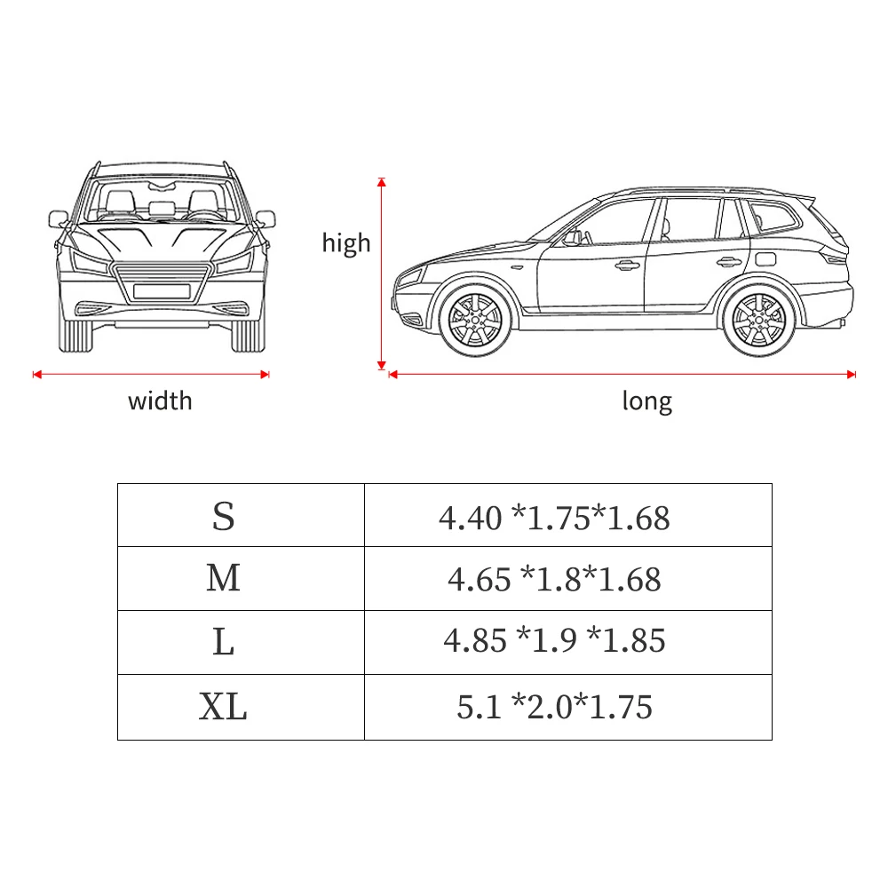Наружный автомобильный чехол, водонепроницаемый и пыленепроницаемый размер и логотип на заказ, подходит для Jeep car