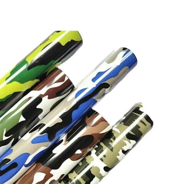 Heat Press Transfer for Textile PU camouflage series vinyl transfer design