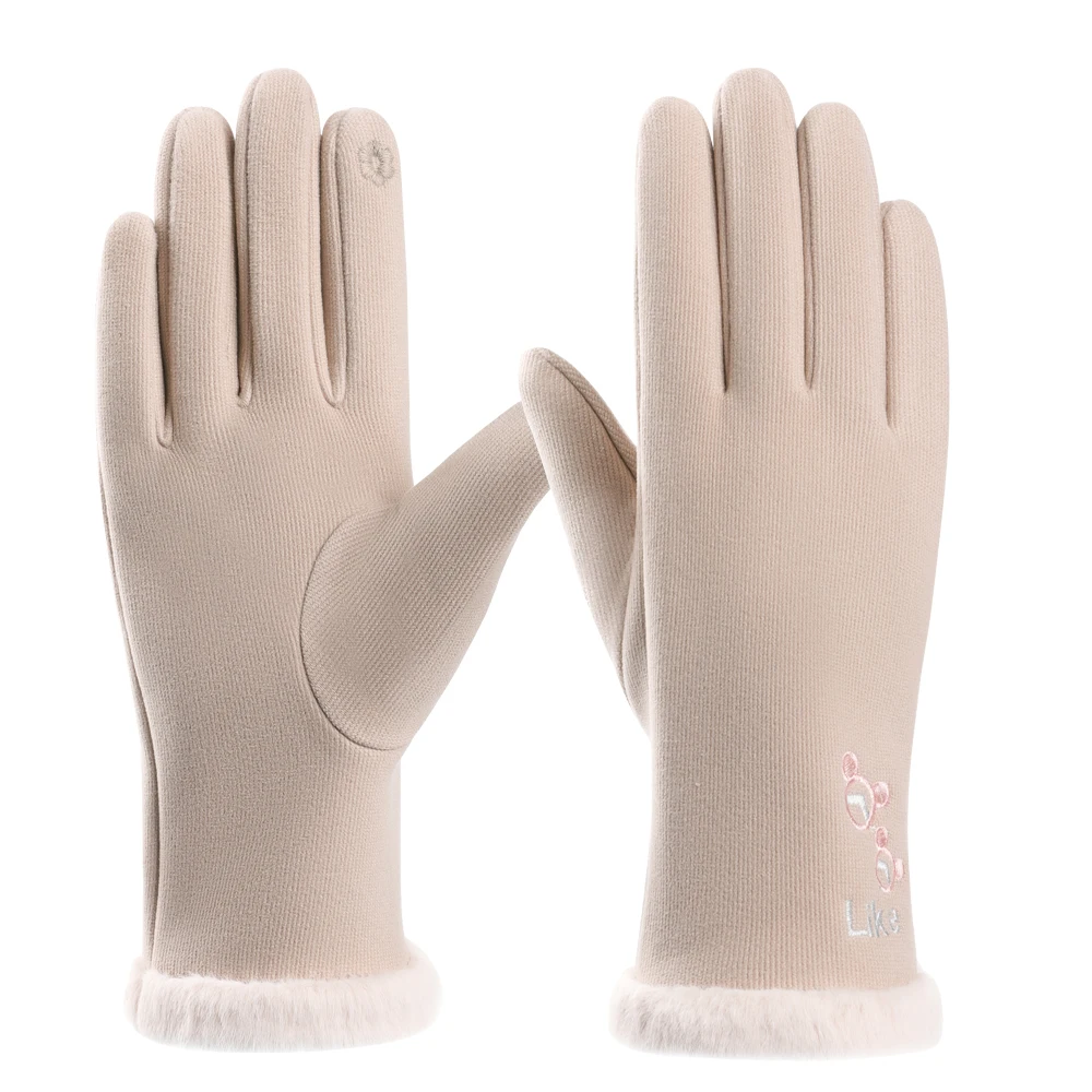 Autumn/winter ladies fashion warm gloves Cycling and driving clothing with touch screen gloves