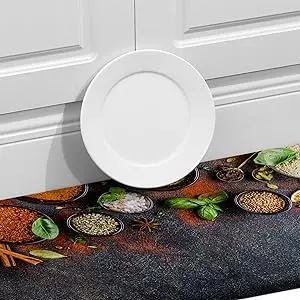 3D Printed Anti-Slip Kitchen Anti-Fatigue Mat Modern Waterproof Standing Nylon Mat Washable for Home Use