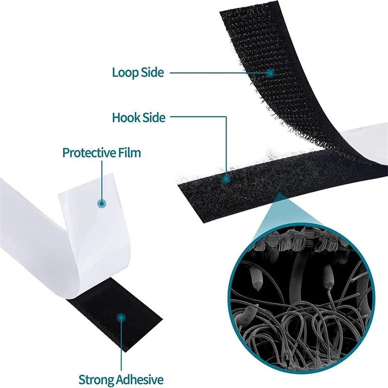 M Strong Custom Size High Viscosity Self-Adhesive Hook and Loop Dot Pattern Mother and Child Paste with Heat Resistance