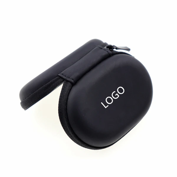 Hot Seller PU Material Promotional Hard Shell Eva Earphone Carrying Case Rectangular Portable Carrying Case
