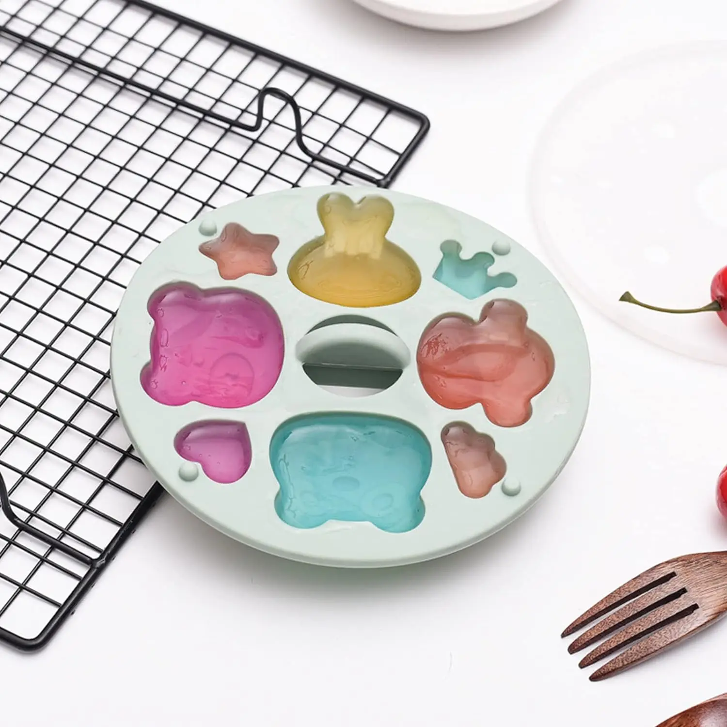 Kitchen Restaurant Baking Gadget Mould High/low Temperature Resistant Silicone Durable Jelly Chocolate Making Mold