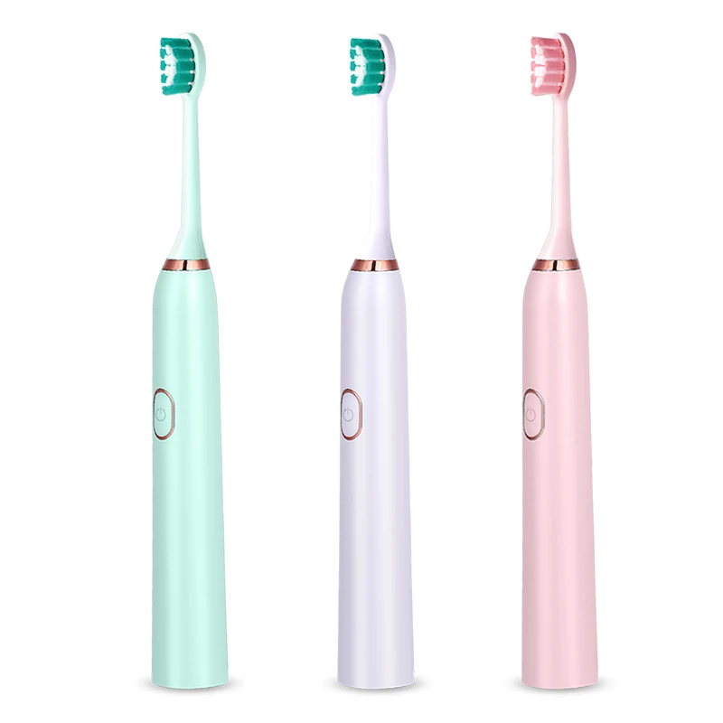 Electric toothbrush pink color OEM with 5 mode vibration frequency of 38000 times per minute China Factory