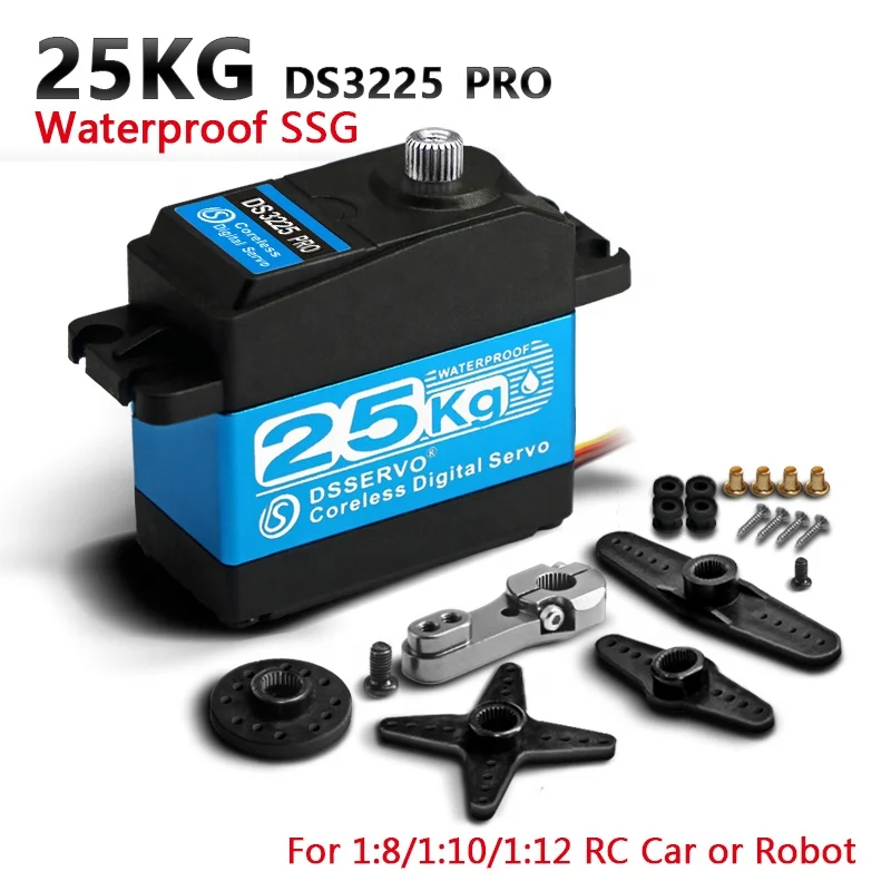 Waterproof SSG Coreless Servo DS3235 DS3225 Pro 25KG 35KG Digital High Speed Servo For Arduino Robotic 1/8 1/10 1/12 RC Car