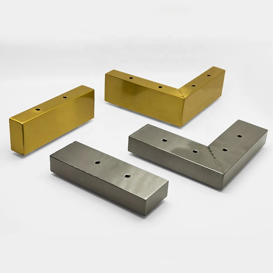 Sofa Legs 1 2 Inch Stainless Steel Tapered Decoration Support Hardware Gold Brass Furniture Feet Cabinet Metal Sofa Bed Legs
