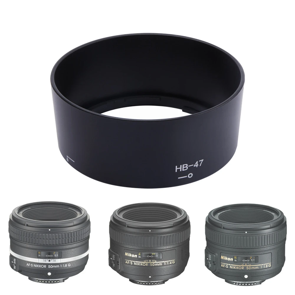 HB-47 бленда объектива для AF-S 50mm F/1,4G F/1,8G со штыковым креплением для камеры байонета объектива
