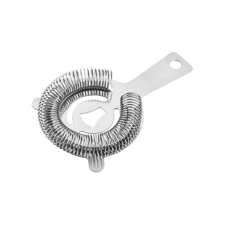 Stainless Steel Martini Cocktail Shaker Bar Accessories Bartender Tools Bend Handle Bar Strainer Wine Ice Filter