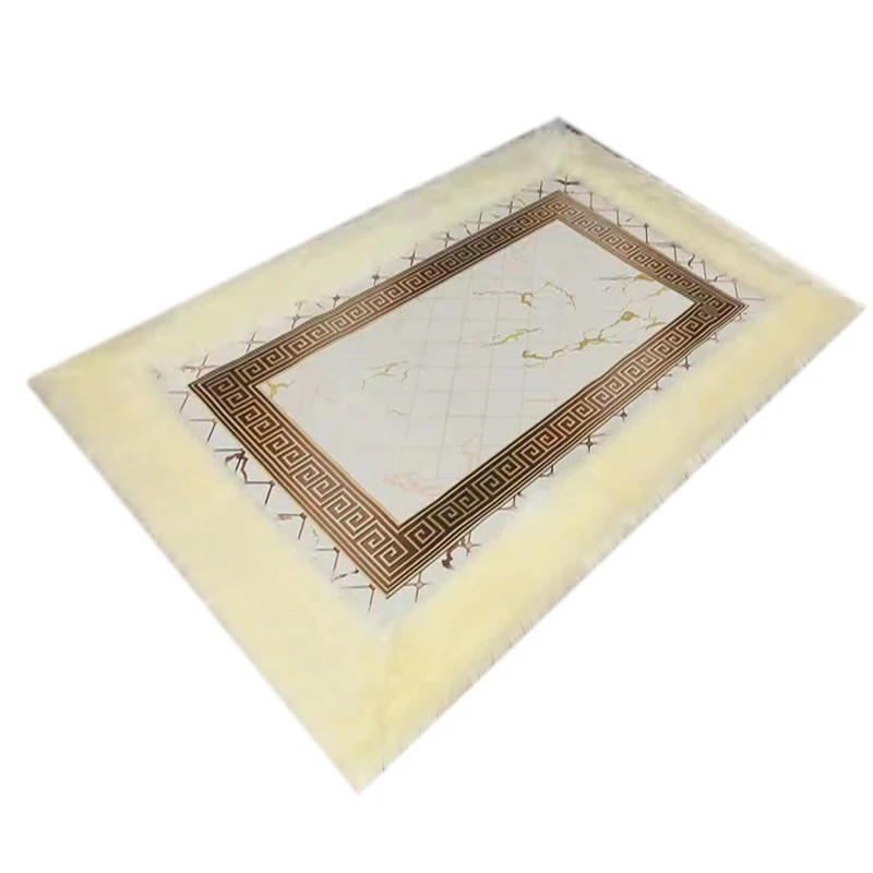 furry long pile sheepskin mat animal shaped rugs area carpet