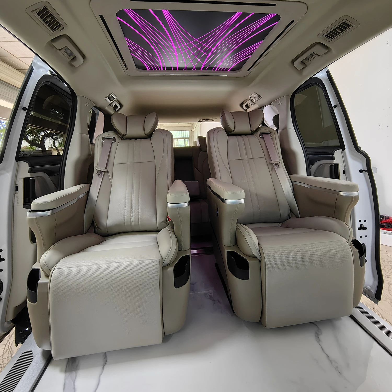 ST-AEF-ZG Mpv ventilated reclining massage seat power swivel adjustable vip auto electric luxury van car seat