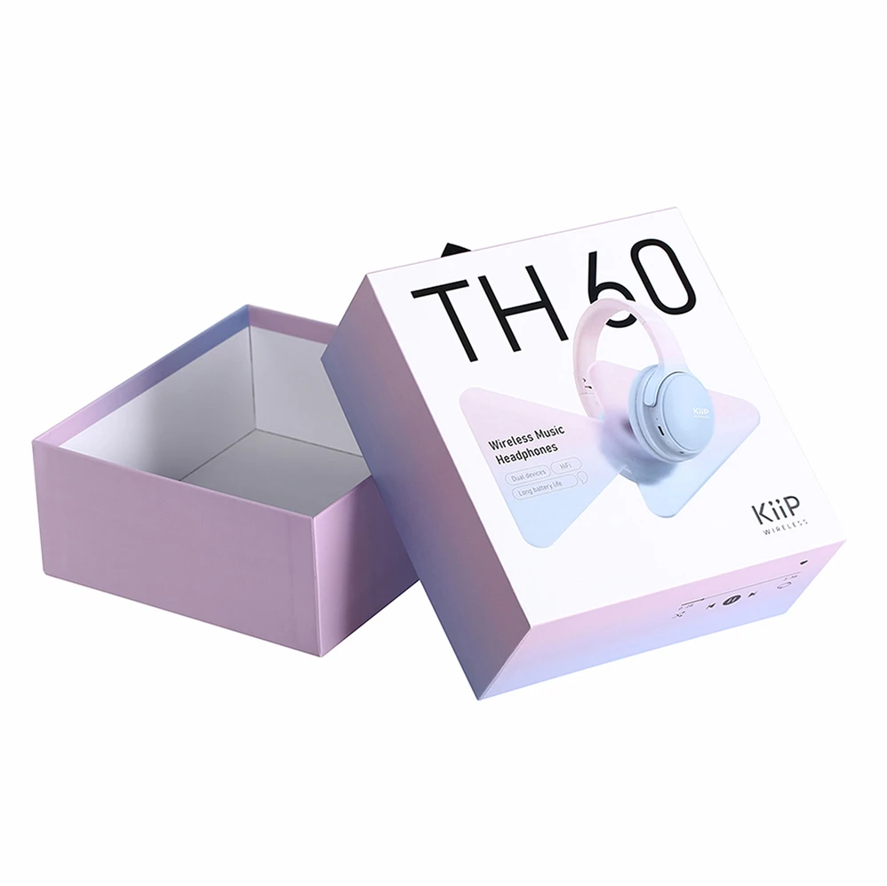 Custom Large Eco-Friendly Cardboard Earphone Box UV Advantageous Paper Packaging for Headphones Industrial Use