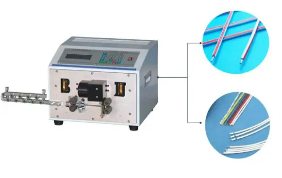 USB Cable cutting and stripping machine for Braided Cable