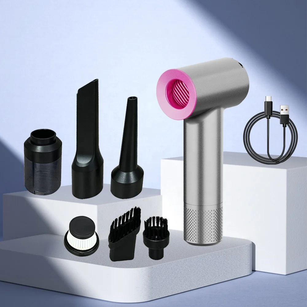 Air Duster Air Blowing Mini Handheld Vaccum Cleaners High Power Suction Wireless Cleaner Portable Vacuum Cleaner For Car